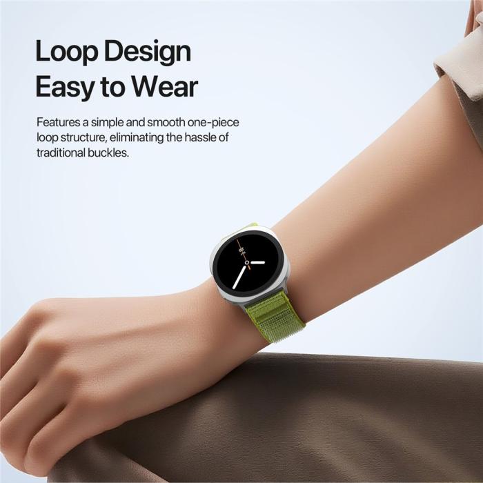 Bild 5, DUX DUCIS Galaxy Watch 8 46/44/40 mm Armband Nylon Loop Grön