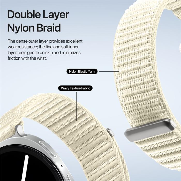 Bild 6, DUX DUCIS Galaxy Watch 8 46/44/40 mm Armband Nylon Loop