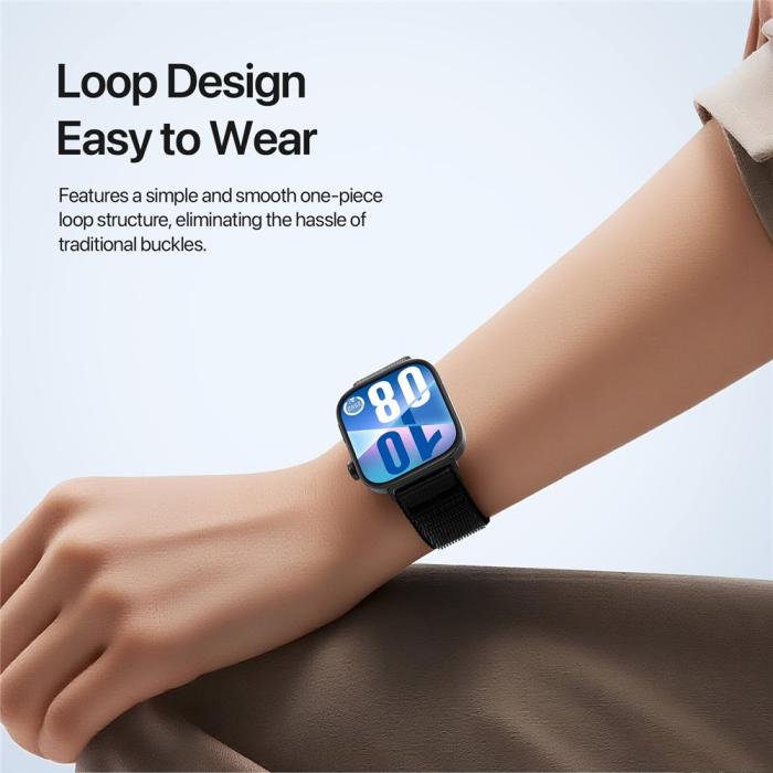 Bild 5, DUX DUCIS Huawei Watch Fit 4 Pro/4/3 Armband Nylon Loop Svart
