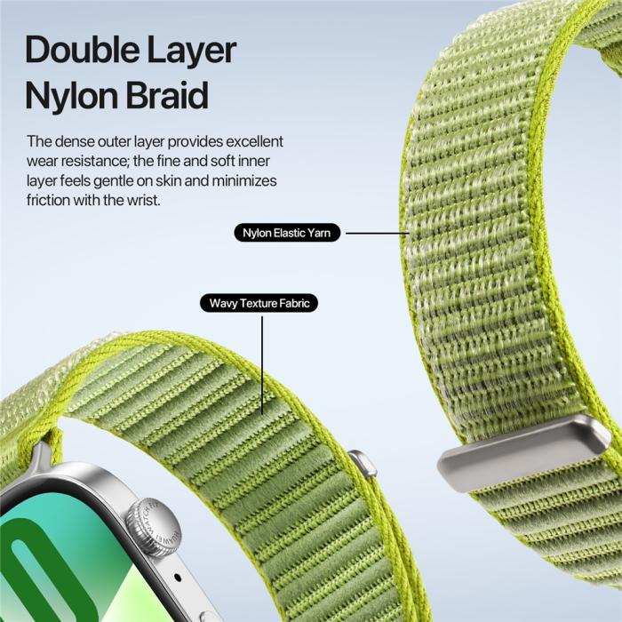 Bild 6, DUX DUCIS Huawei Watch Fit 4 Pro/4/3 Armband Nylon Loop Grön