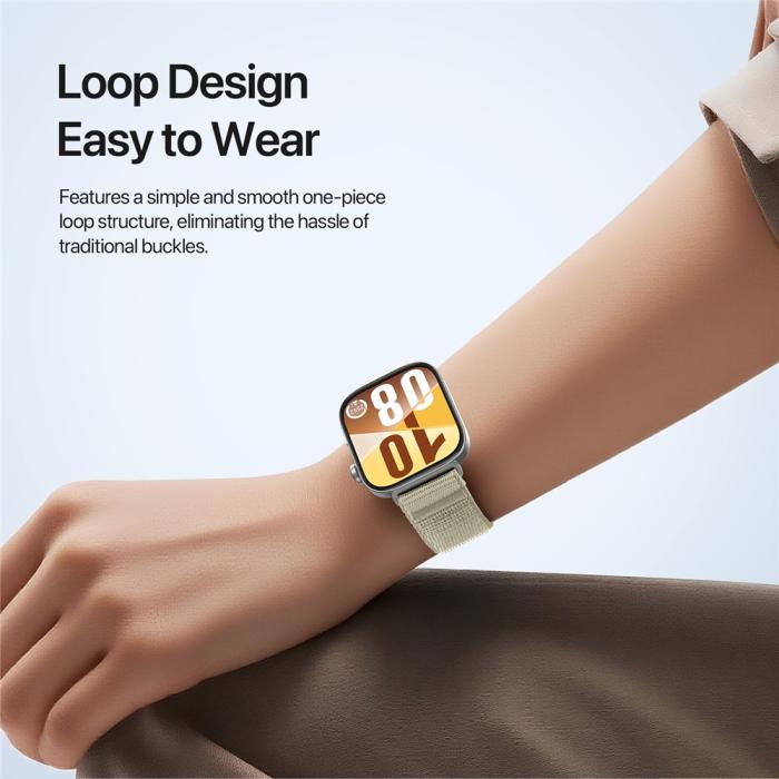 Bild 5, DUX DUCIS Huawei Watch Fit 4 Pro/4/3 Armband Nylon Loop Starlight
