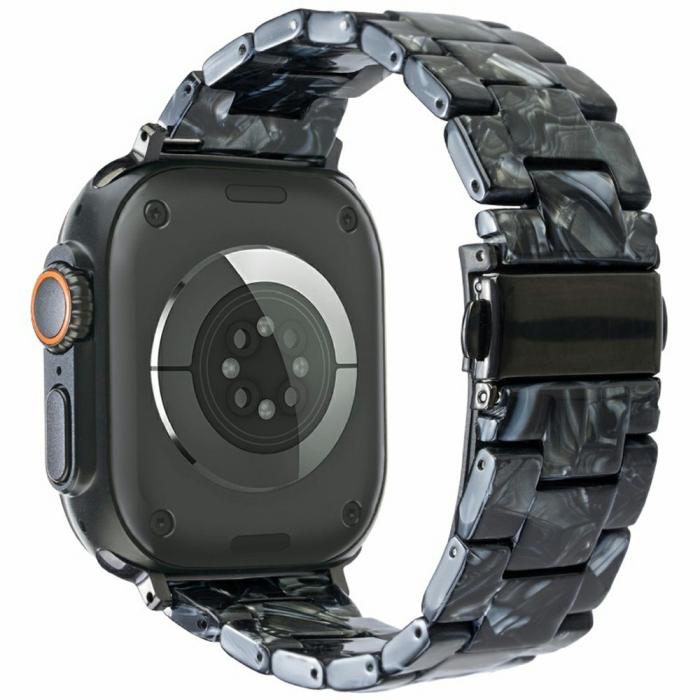 Bild 1, LEMONDA Apple Watch 42/44/45/46/49 mm Armband Resin Svart