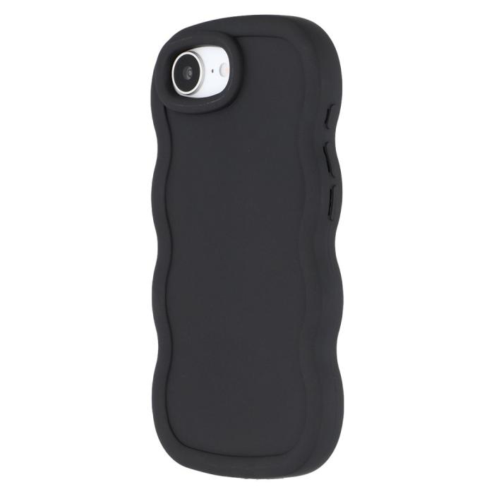 Bild 4, iPhone 16e Mobilskal Wavy Svart