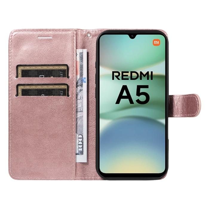 Bild 2, Xiaomi Redmi A5 Fodral Läder Roséguld