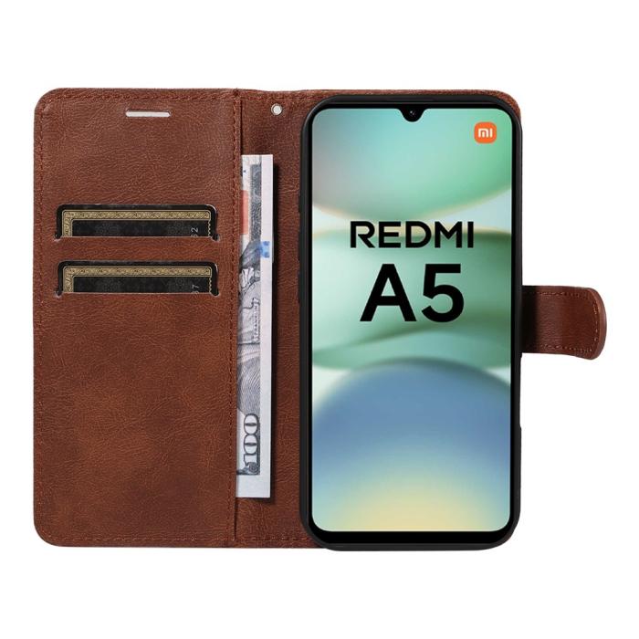 Bild 2, Xiaomi Redmi A5 Fodral Läder Brun