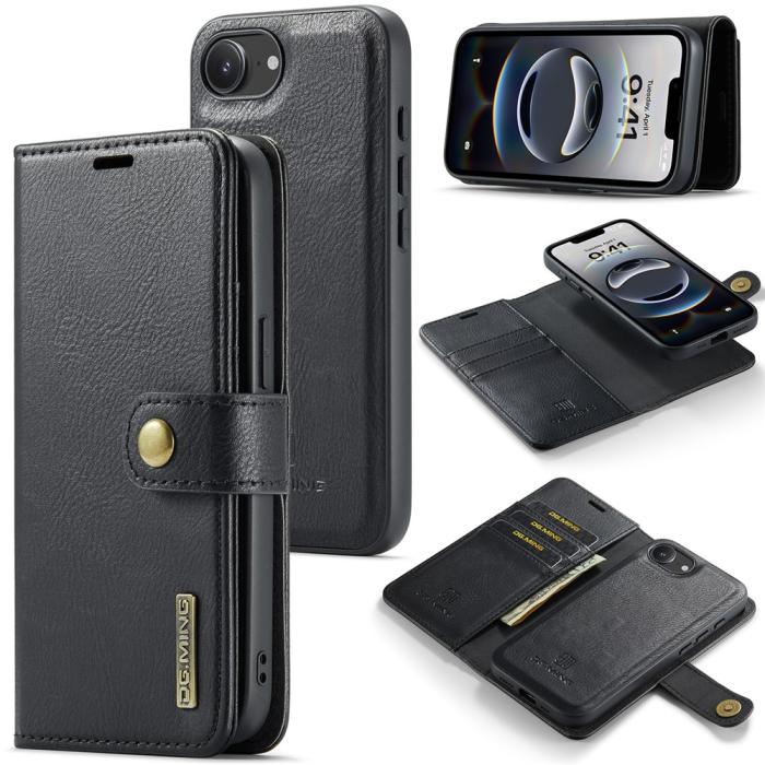 Bild 1, DG.MING iPhone 16e 2in1 Magnet Fodral / Skal Svart