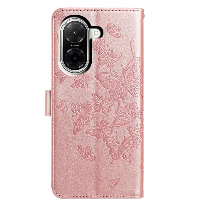 Bild 5, Xiaomi Redmi A5 Fodral Med Fjäril Tryck Roséguld