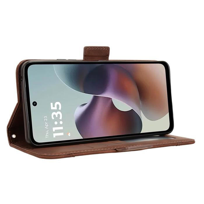 Bild 6, Motorola Moto G56 5G Fodral Med Avtagbart Kortfack Brun