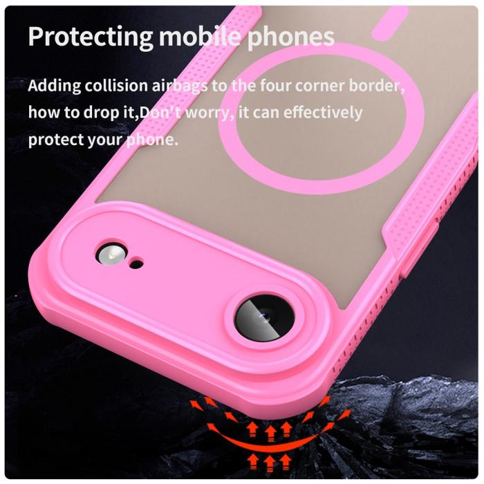 Bild 3, iPhone Air Skal MagSafe Hybrid Armor Rosa