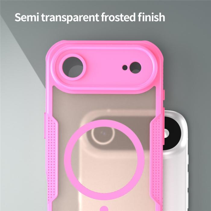 Bild 4, iPhone Air Skal MagSafe Hybrid Armor Rosa