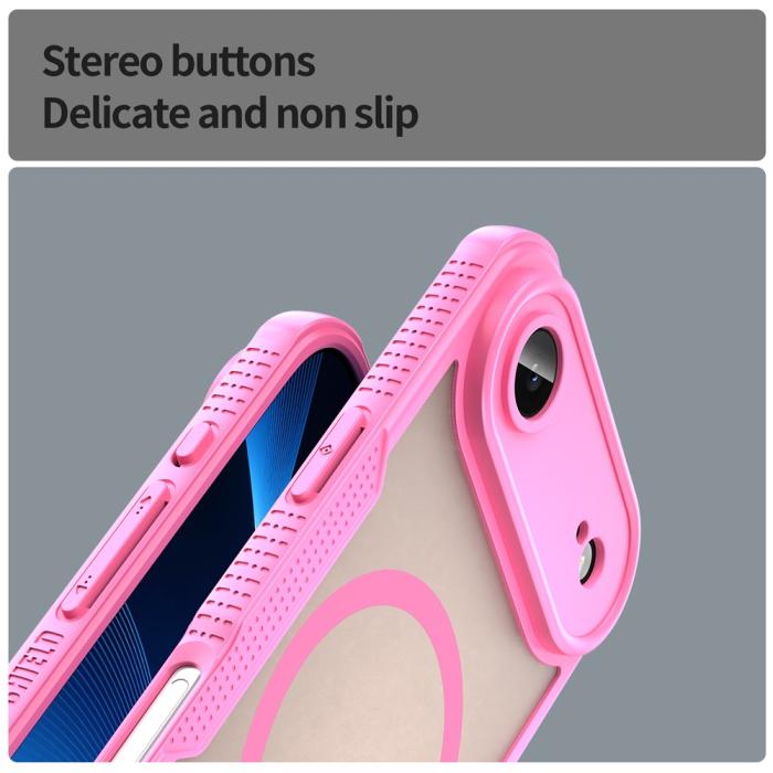 Bild 5, iPhone Air Skal MagSafe Hybrid Armor Rosa