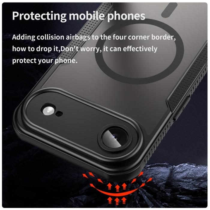 Bild 3, iPhone Air Skal MagSafe Hybrid Armor Svart