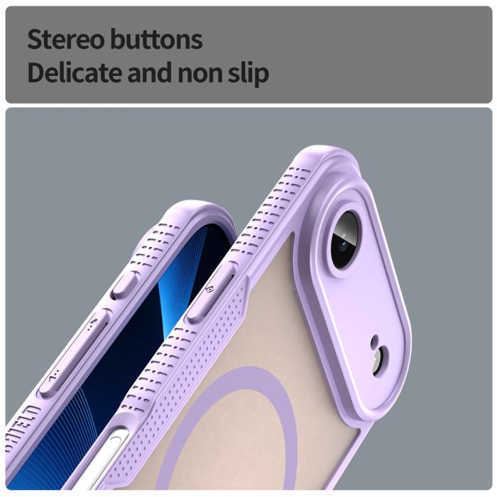 Bild 5, iPhone Air Skal MagSafe Hybrid Armor Lila