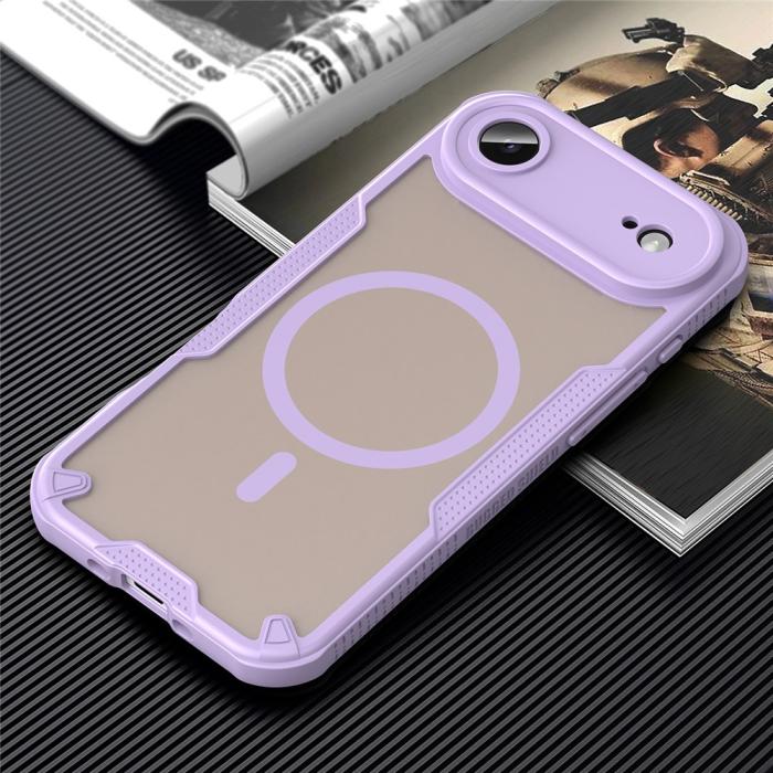 Bild 6, iPhone Air Skal MagSafe Hybrid Armor Lila