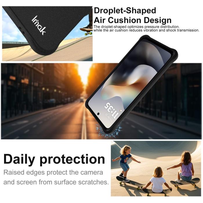 Bild 4, IMAK Motorola Moto G56 5G Skal Airbag Shockproof Svart