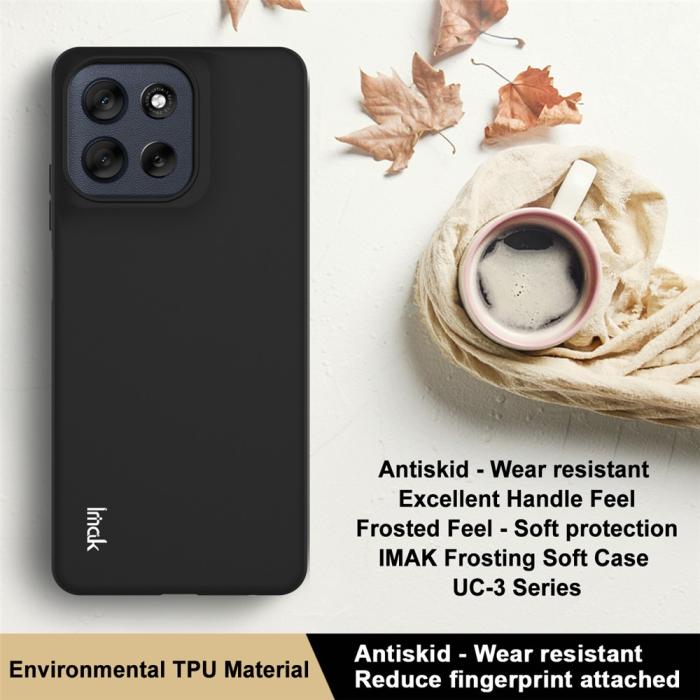Bild 3, IMAK Motorola Moto G56 5G Skal Soft TPU Matt Svart