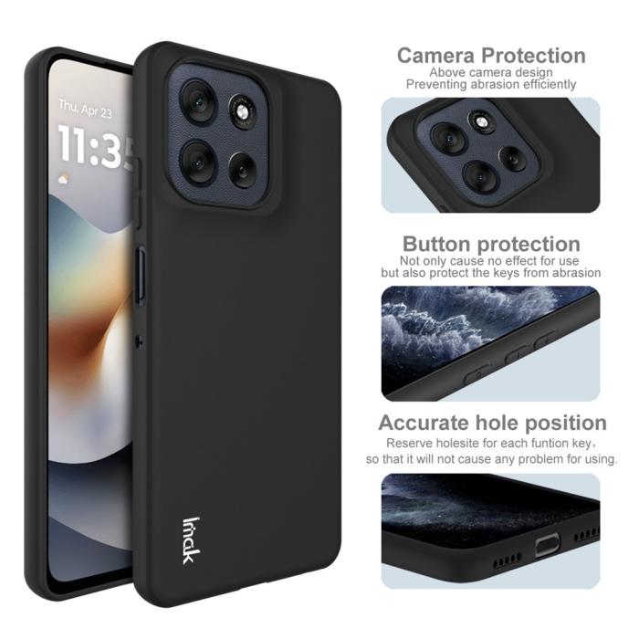 Bild 4, IMAK Motorola Moto G56 5G Skal Soft TPU Matt Svart