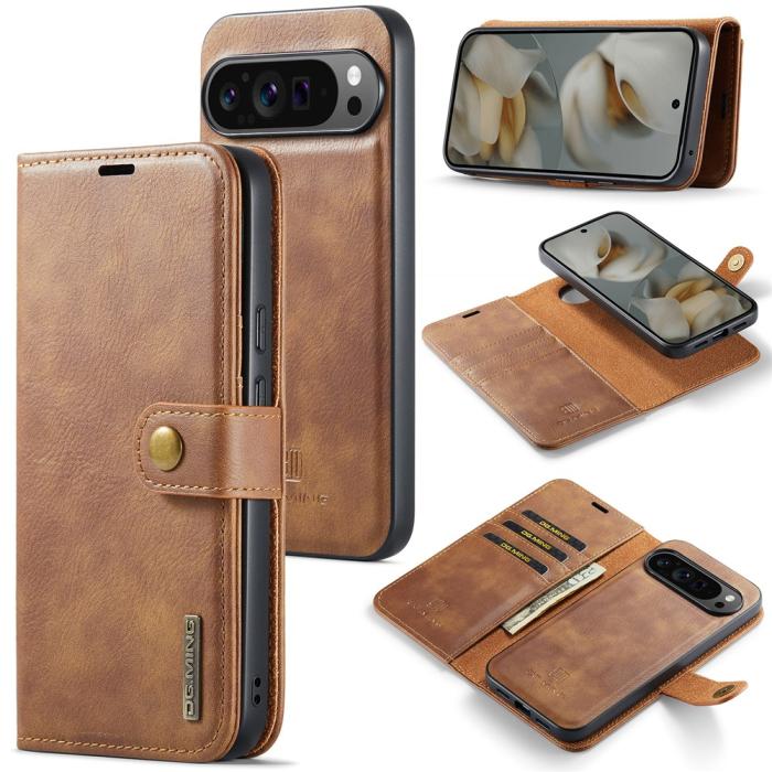 Bild 1, DG.MING Google Pixel 10 Pro XL 2in1 Magnet Fodral / Skal Brun