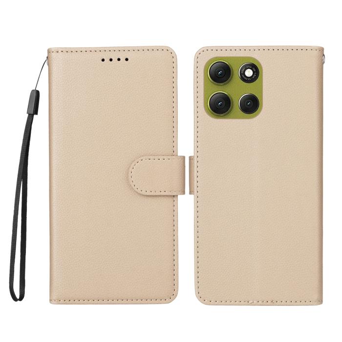 Bild 1, Motorola Moto G86 Power / G86 5G Fodral Läder Beige