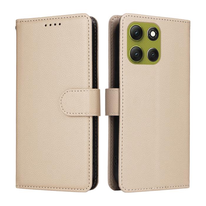 Bild 2, Motorola Moto G86 Power / G86 5G Fodral Läder Beige