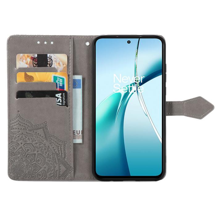 Bild 4, Motorola Moto G56 5G Fodral Mandala Läder Grå