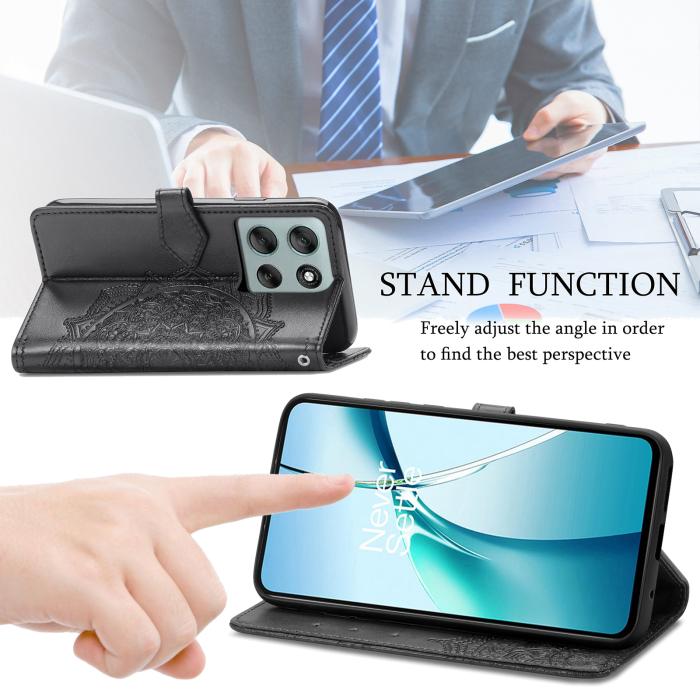 Bild 5, Motorola Moto G56 5G Fodral Mandala Läder Svart