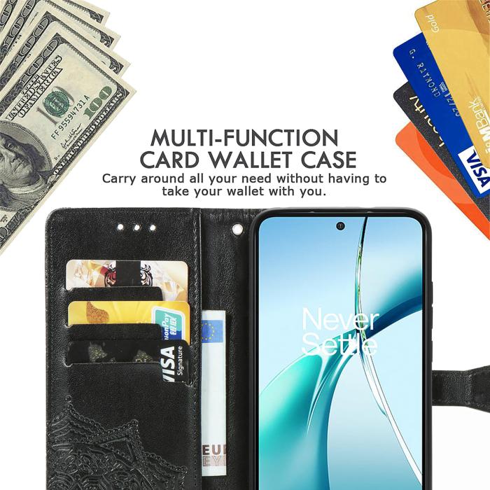 Bild 6, Motorola Moto G56 5G Fodral Mandala Läder Svart