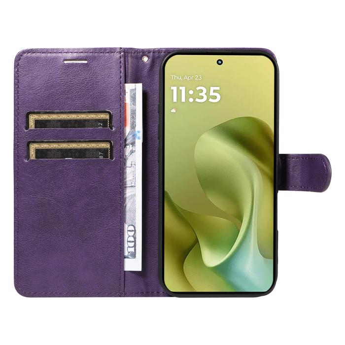 Bild 2, Motorola Moto G86 Power / G86 5G Fodral Läder Lila