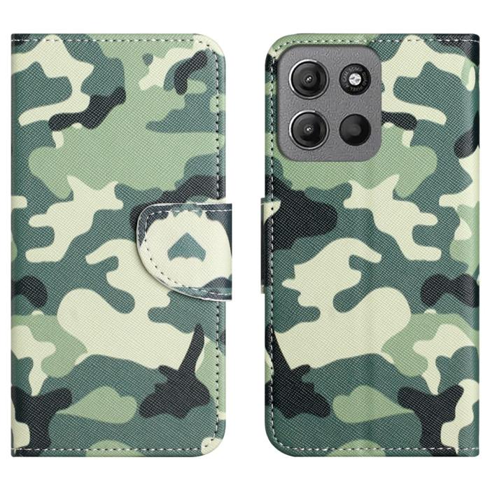 Bild 1, Motorola Moto G86 Power/G86 5G Fodral Läder Camouflage