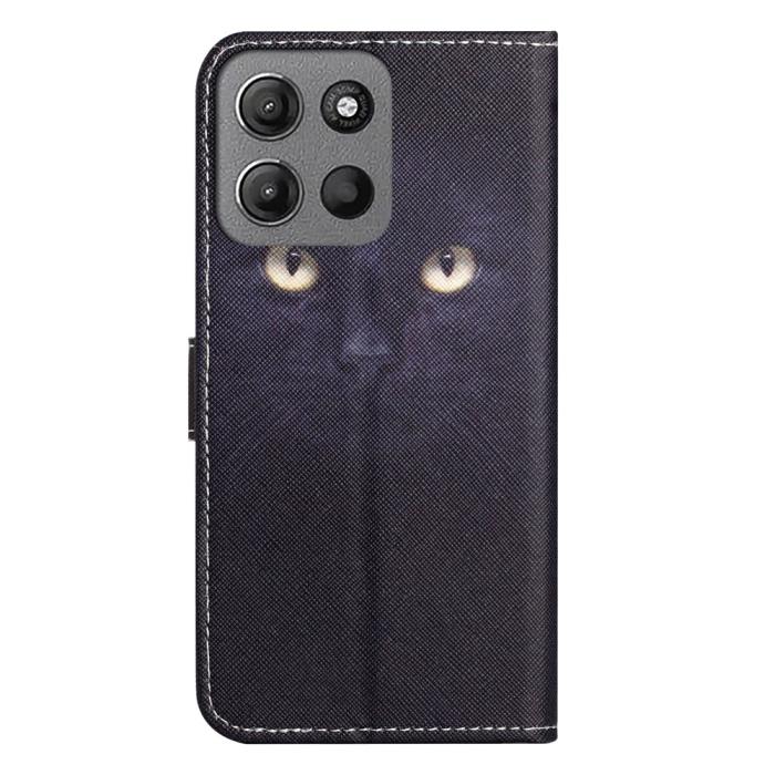 Bild 5, Motorola Moto G86 Power/G86 5G Fodral Läder Katt Ögon