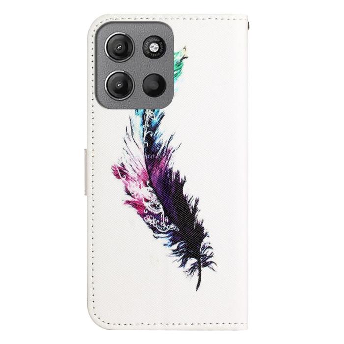 Bild 5, Motorola Moto G86 Power/G86 5G Fodral Läder Fjäder