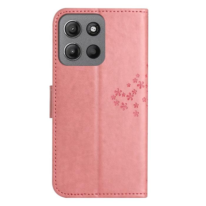 Bild 5, Motorola Moto G86 Power/G86 5G Fodral Träd Tryck Rosa