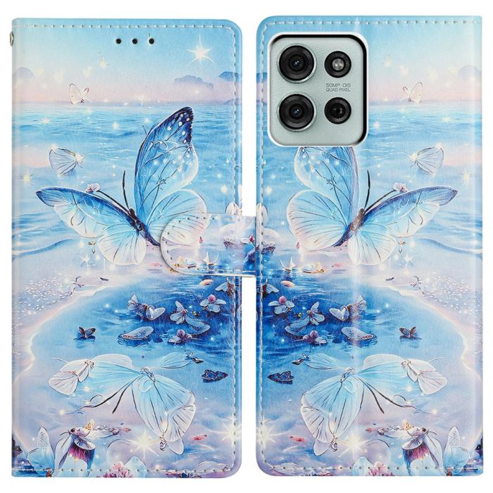 Bild 1, Motorola Moto G86 5G Fodral Med Tryck Hav / Fjäril