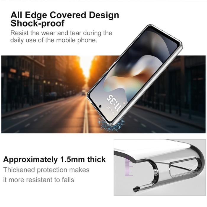 Bild 4, IMAK Motorola Moto G56 5G Skal Soft TPU Transparent