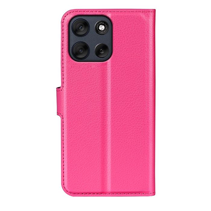 Bild 3, Motorola Moto G56 5G Fodral Litchi Läder Rosa