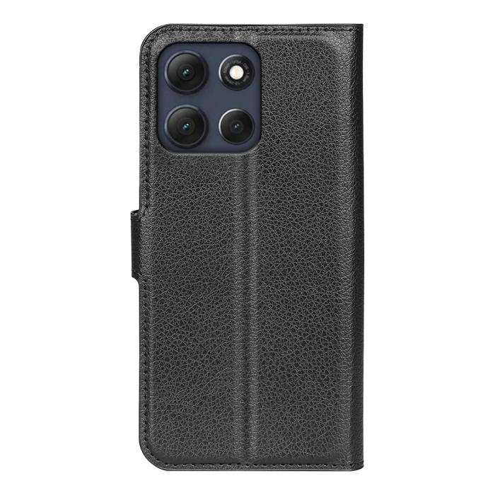 Bild 3, Motorola Moto G86 5G Fodral Litchi Läder Svart