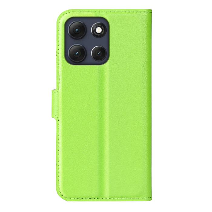 Bild 3, Motorola Moto G86 5G Fodral Litchi Läder Grön