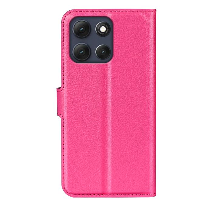 Bild 3, Motorola Moto G86 5G Fodral Litchi Läder Rosa