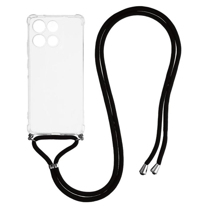 Bild 1, Motorola Moto G56 5G Skal Med Mobilsnöre Transparent