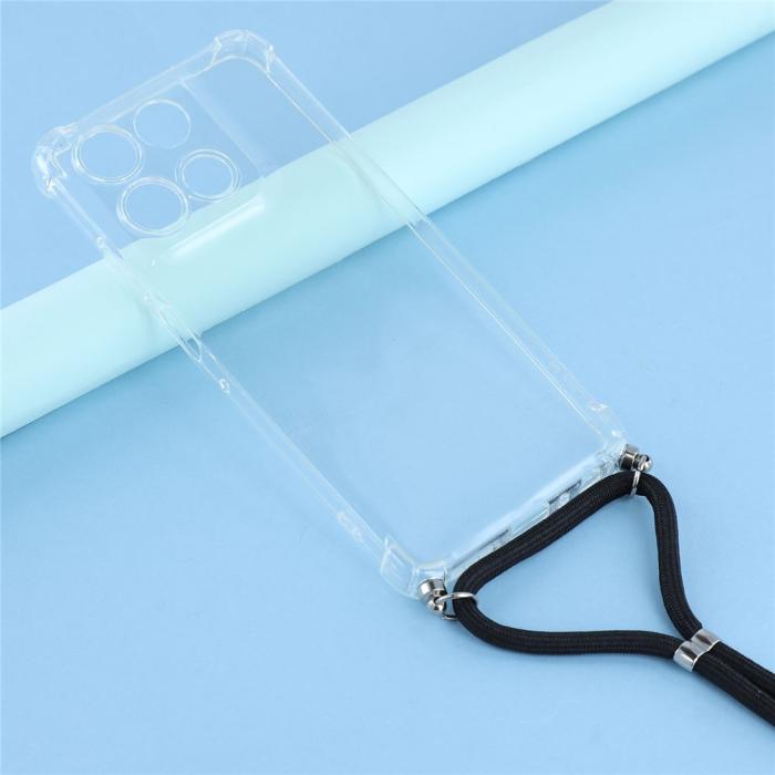 Bild 2, Motorola Moto G56 5G Skal Med Mobilsnöre Transparent