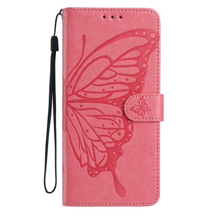 Bild 4, Motorola Moto G56 5G Fodral Fjäril Tryck Rosa