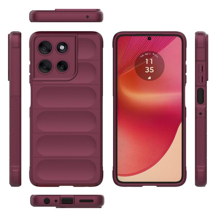 Bild 5, Motorola Moto G56 5G Skal Magic Shield Vinröd