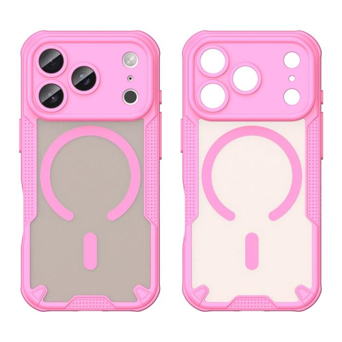 Bild 2, iPhone 17 Pro Skal MagSafe Hybrid Armor Rosa