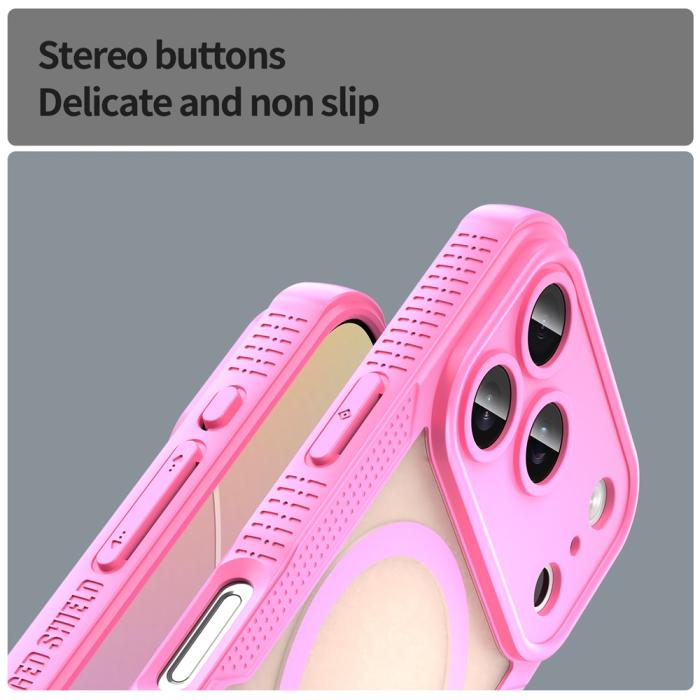 Bild 6, iPhone 17 Pro Skal MagSafe Hybrid Armor Rosa