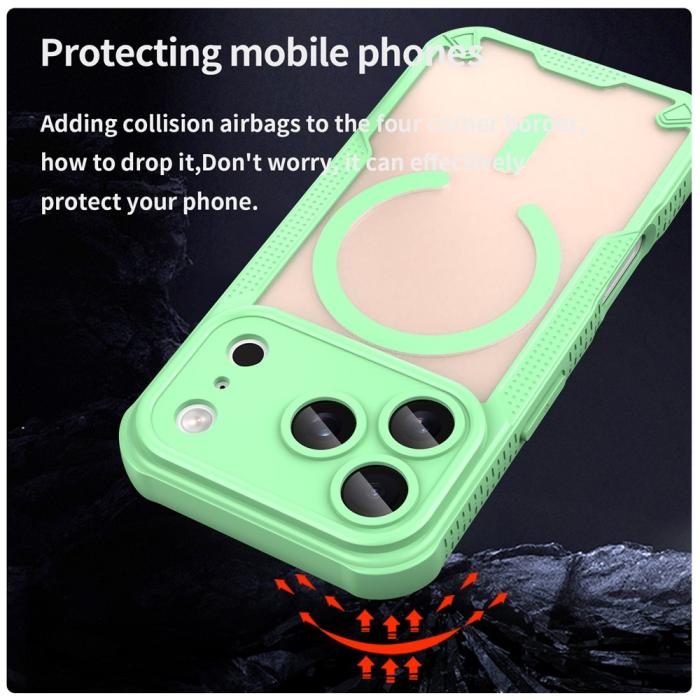 Bild 4, iPhone 17 Pro Skal MagSafe Hybrid Armor Grön