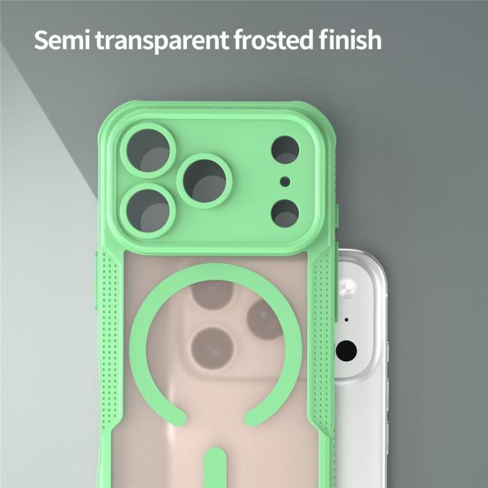 Bild 5, iPhone 17 Pro Skal MagSafe Hybrid Armor Grön