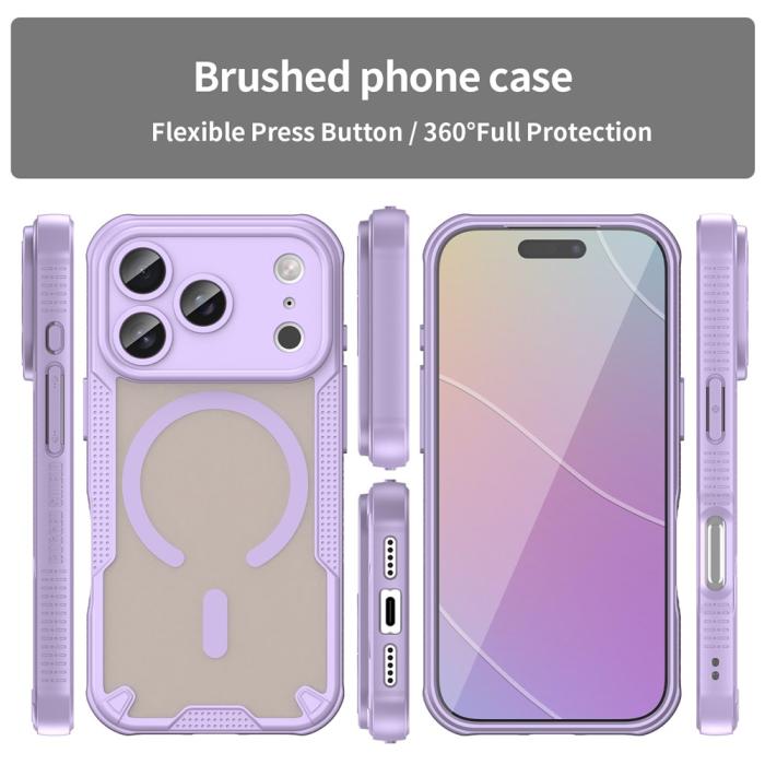 Bild 3, iPhone 17 Pro Skal MagSafe Hybrid Armor Lila