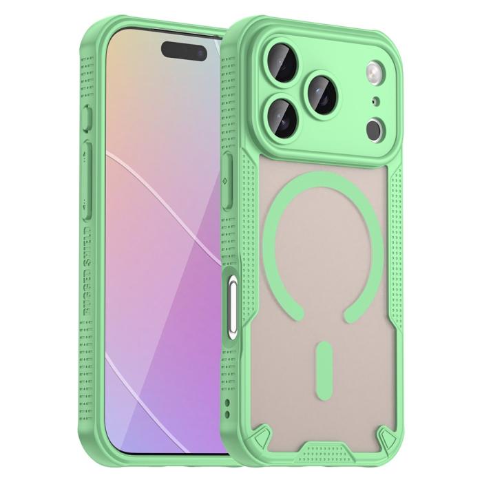 Bild 1, iPhone 17 Pro Max Skal MagSafe Hybrid Armor Grön