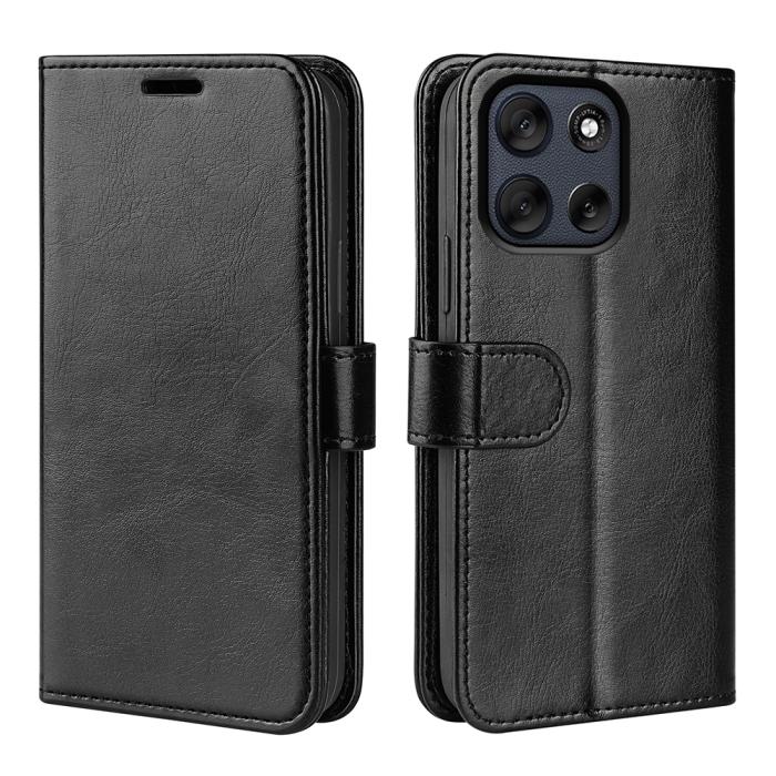 Bild 4, Motorola Moto G56 5G Fodral Crazy Horse Läder Svart