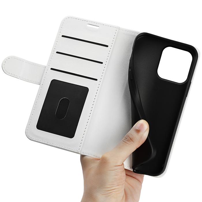 Bild 4, Motorola Moto G56 5G Fodral Crazy Horse Läder Vit